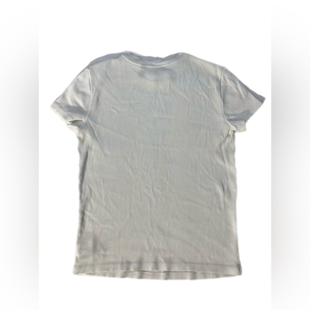 Theory Tiny Tee in Ribbed Cotton Large pre owned - Picture 12 of 15